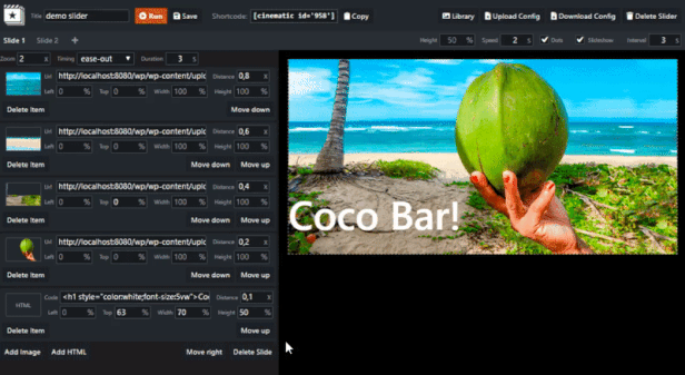 Constructor for slides
